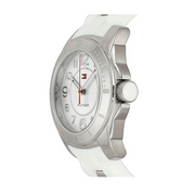 Tommy Hilfiger K2 White Dial White Rubber Strap Watch for Women - 1781306
