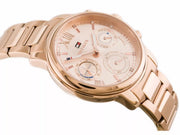 Tommy Hilfiger Claudia Rose Gold Dial Rose Gold Steel Strap Watch for Women - 1781743