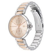 Tommy Hilfiger Angela Chronograph Pink Dial Two Tone Steel Strap Watch for Women - 1782127