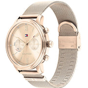 Tommy Hilfiger Blake Quartz Gold Dial Gold Mesh Bracelet Watch for Women - 1782303