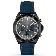Hugo Boss Energy Chronograph Grey Dial Blue Rubber Strap Watch For Men - 1513972