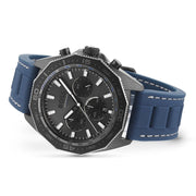 Hugo Boss Energy Chronograph Grey Dial Blue Rubber Strap Watch For Men - 1513972