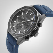 Hugo Boss Energy Chronograph Grey Dial Blue Rubber Strap Watch For Men - 1513972