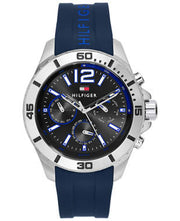Tommy Hilfiger Sport Multifunction Black Dial Black Rubber Strap Watch for Men - 1791143