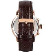 Tommy Hilfiger Aiden Quartz Blue Dial Brown Leather Strap Watch for Men - 1791308