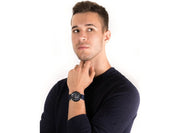 Tommy Hilfiger Austin Quartz Blue Dial Blue Rubber Strap Watch for Men - 1791635