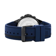 Tommy Hilfiger Aiden Chronograph Blue Dial Blue Silicone Strap Watch For Men - 1791860