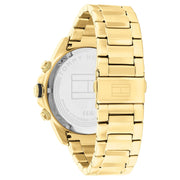 Tommy Hilfiger Lars Chronograph Gold Dial Gold Steel Strap Watch For Men - 1792060