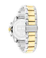 Tommy Hilfiger Jordon Chronograph Black Dial Two Tone Steel Strap Watch For Men - 1792095