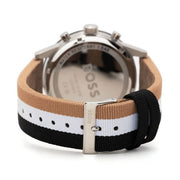 Hugo Boss Allure Chronograph Black Dial Multicolor Nylon Strap Watch for Men - 1513963