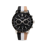 Hugo Boss Allure Chronograph Black Dial Multicolor Nylon Strap Watch for Men - 1513963