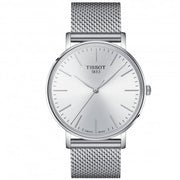 Tissot Everytime Gent Silver Dial Silver Mesh Bracelet Watch for Men - T143.410.11.011.00
