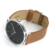 Coach Charles Black Dial Brown Leather Strap Watch for Men - 14602155