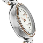 Coach Park Mother of Pearl Dial Silver Mesh Bracelet Watch for Women - 14503510
