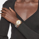 Versace Hellenyium Silver Dial Two Tone Steel Strap Watch for Women - VEVH00620