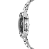 Salvatore Ferragamo Sapphire Chrono Black Dial Silver Steel Strap Watch for Men - SFME00321