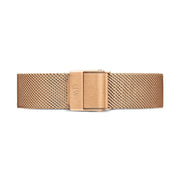 Daniel Wellington Petite Melrose Brown Dial Rose Gold Mesh Strap Watch For Women - DW00100477