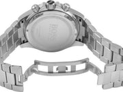 Hugo Boss Ikon Chronograph White Dial Silver Steel Strap Watch for Men - 1512962