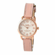 Coach Delancey Cream Dial Blush Pink Leather Strap Watch for Women - 14502750