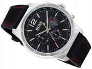Hugo Boss Professional Black Dial Black Silicone Strap Watch for Men - 1513525
