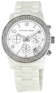 Michael Kors Runway White Dial White Steel Strap Watch for Women - MK5188