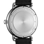 IWC Portofino Automatic White Dial Black Leather Strap Watch for Men - IW356517