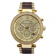Michael Kors Parker Gold Dial Two Tone Steel Strap Watch for Women - MK5688
