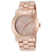 Marc Jacobs Amy Glitz Brown Dial Rose Gold Steel Strap Watch for Women - MBM3221