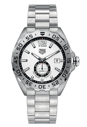 Tag Heuer Formula 1 Calibre 6 Automatic White Dial Silver Steel Strap Watch for Men - WAZ2013.BA0842