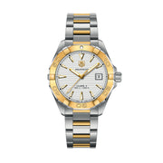 Tag Heuer Aquaracer Calibre 5 Automatic White Dial Two Tone Steel Strap Watch for Men - WAY2151.BD0912