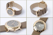 Marc Jacobs Amy Grey Dial Grey Leather Strap Watch for Women - MBM1153
