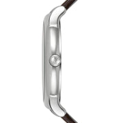 Emporio Armani Herren White Dial Brown Leather Strap Watch For Men - AR11103