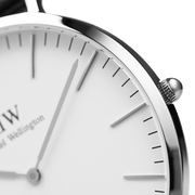 Daniel Wellington Classic Glasgow White Dial Two Tone NATO Strap Unisex Watch - DW00100047