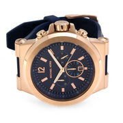Michael Kors Dylan Blue Dial Blue Rubber Strap Watch for Men - MK8295