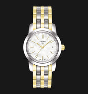Tissot T Classic Dream Mother of Pearl Dial Two Tone Steel Strap Watch For Women - T033.210.22.111.00