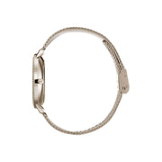 Hugo Boss Infinity Carnation Gold Dial Gold Mesh Bracelet Watch for Women - 1502519