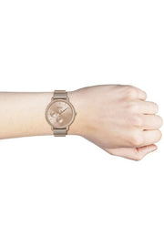 Hugo Boss Infinity Carnation Gold Dial Gold Mesh Bracelet Watch for Women - 1502519