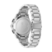 Hugo Boss Peak Chronograph Black Dial Silver Steel Strap Watch for Men - 1513762