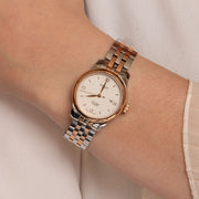 Tissot T Classic Le Locle Automatic Silver Dial Two Tone Steel Strap Watch For Women - T006.207.22.038.00