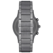 Emporio Armani Renato Chronograph Quartz Blue Dial Grey Steel Strap Watch For Men - AR2505