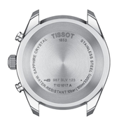 Tissot T Classic PR 100 Sport Chronograph Black Dial Silver Steel Strap Watch for Men - T101.617.11.051.00