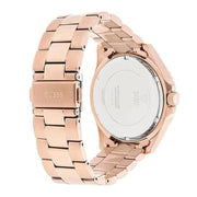 Guess BFF Multifunction Rose Gold Dial Rose Gold Steel Strap Watch for Women - W0231L4