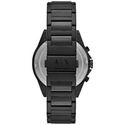 Armani Exchange Drexler Chronograph Black Dial Black Steel Strap Watch For Men - AX2639