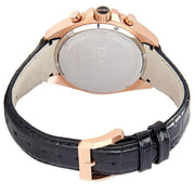 Hugo Boss Driver Chronograph Black Dial Black Leather Strap Watch for Men - 1513092