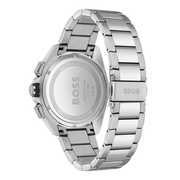 Hugo Boss Volane Chronograph Black Dial Silver Steel Strap Watch for Men - 1513949