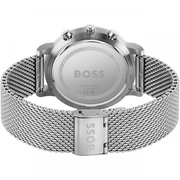Hugo Boss Integrity Chronorgaph Grey Dial Silver Mesh Bracelet Watch for Men - 1513807