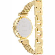 Guess Quartz White Dial Gold Steel Strap Watch For Women - W1152L2