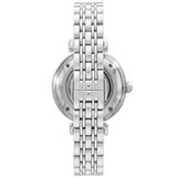 Emporio Armani Meccanico Gianni T-Bar Automatic Silver Dial Silver Steel Strap Watch For Women - AR60022