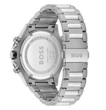 Hugo Boss Globetrotter Chronograph Green Dial Silver Steel Strap Watch for Men - 1513930