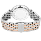 Michael Kors Darci Silver Dial Two Tone Stainless Steel Strap Watch for Women - MK3203